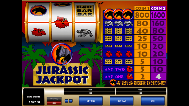 Бонусная игра Jurassic Jackpot 7