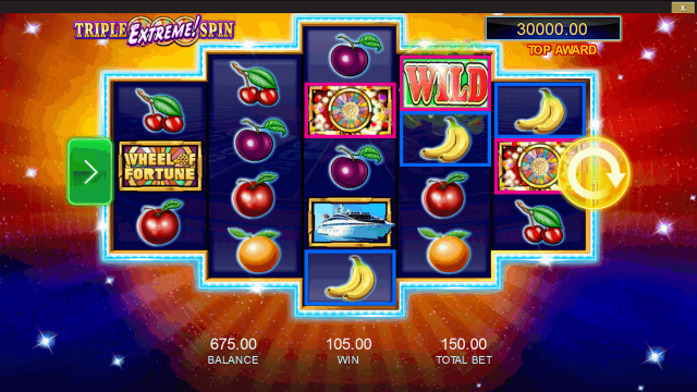 Игровой интерфейс Wheel Of Fortune: Triple Extreme Spin 7